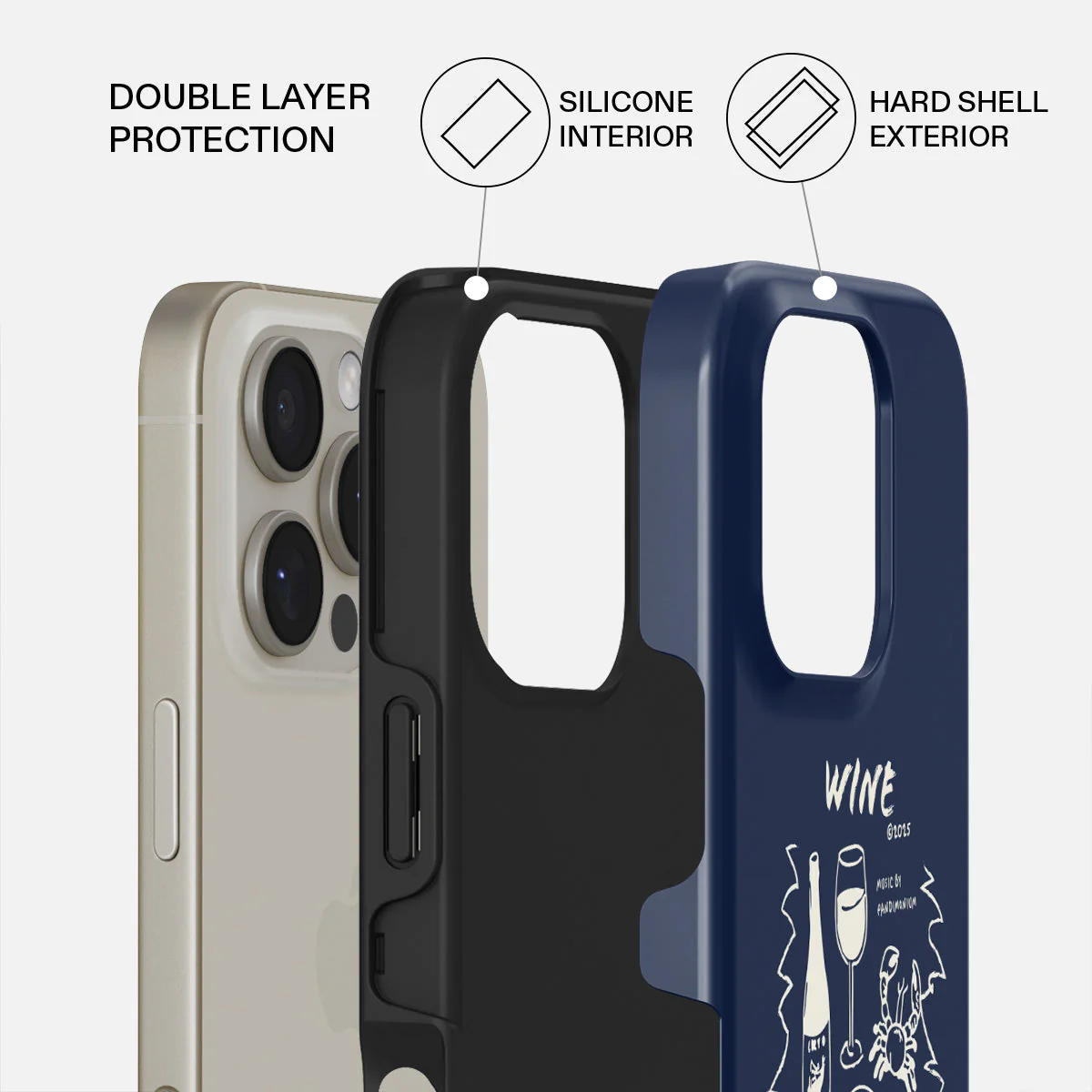 Wine & Dine - iPhone 16 Pro Max Case - Image 2