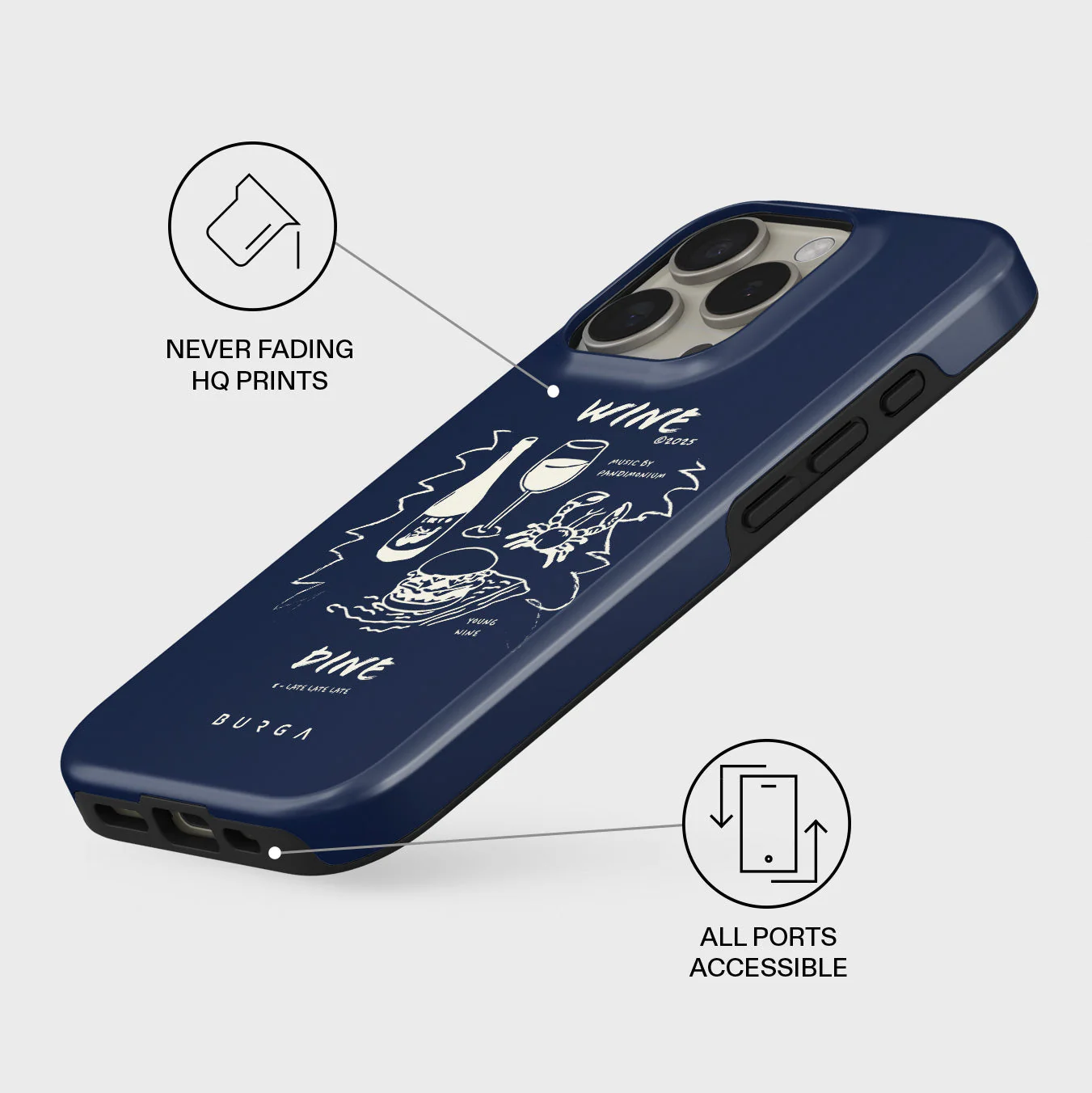 Wine & Dine - iPhone 16 Pro Max Case - Image 3