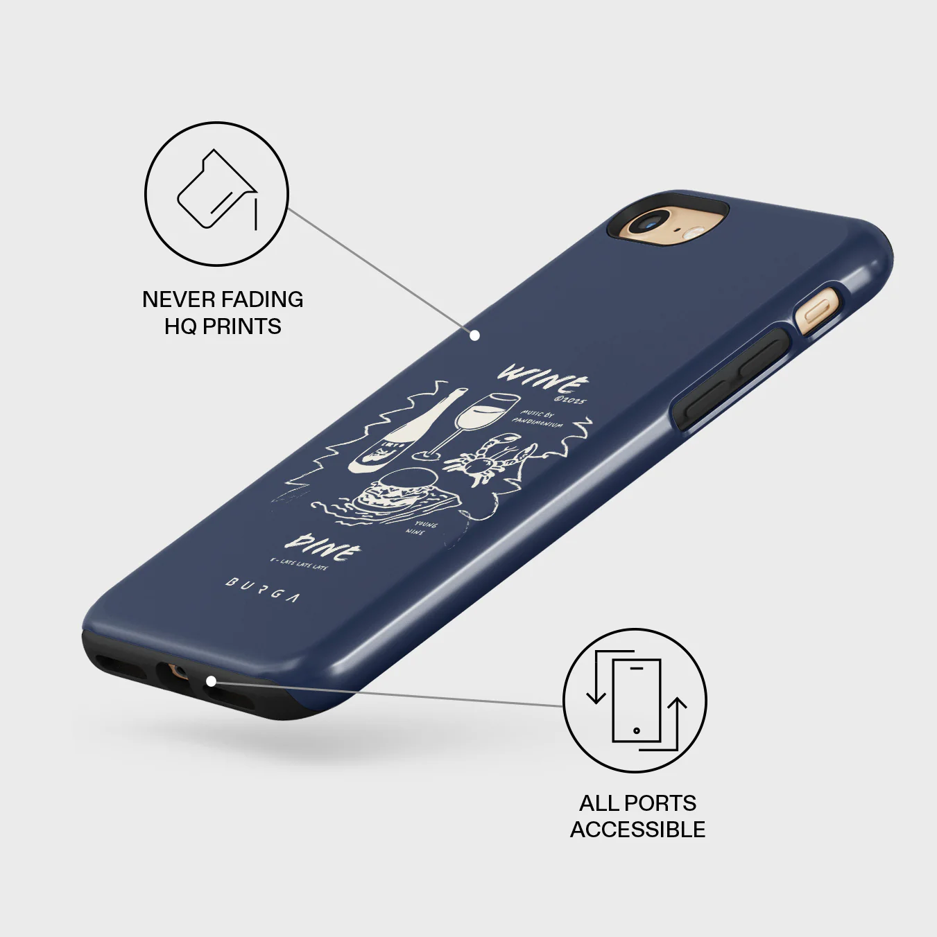 Wine & Dine - iPhone SE (2020) Case - Image 7