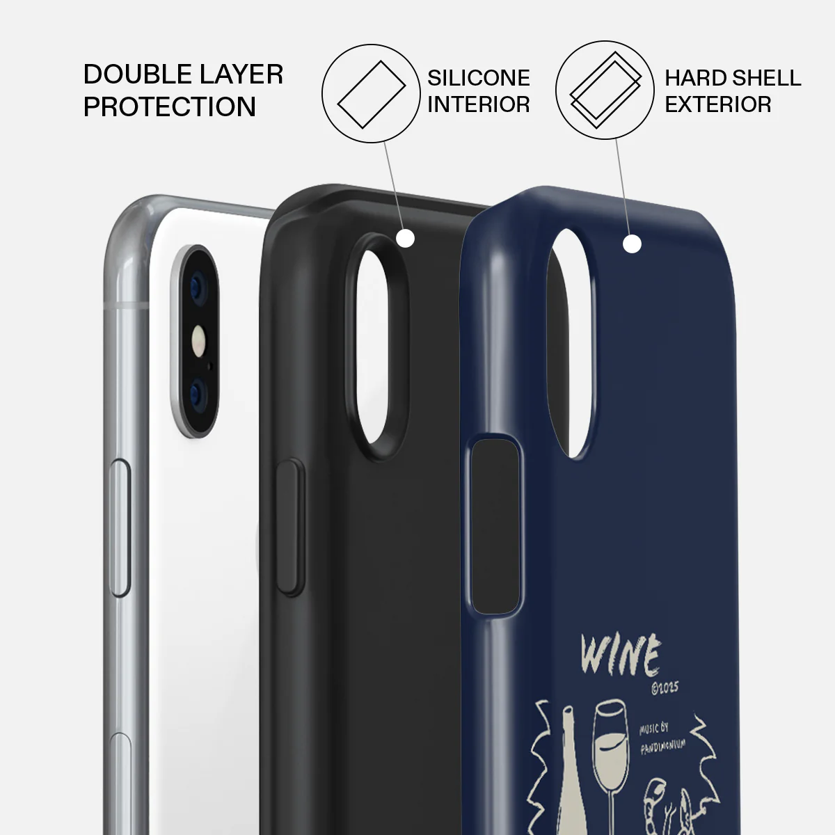 Wine & Dine - iPhone X / XS Case - Image 6