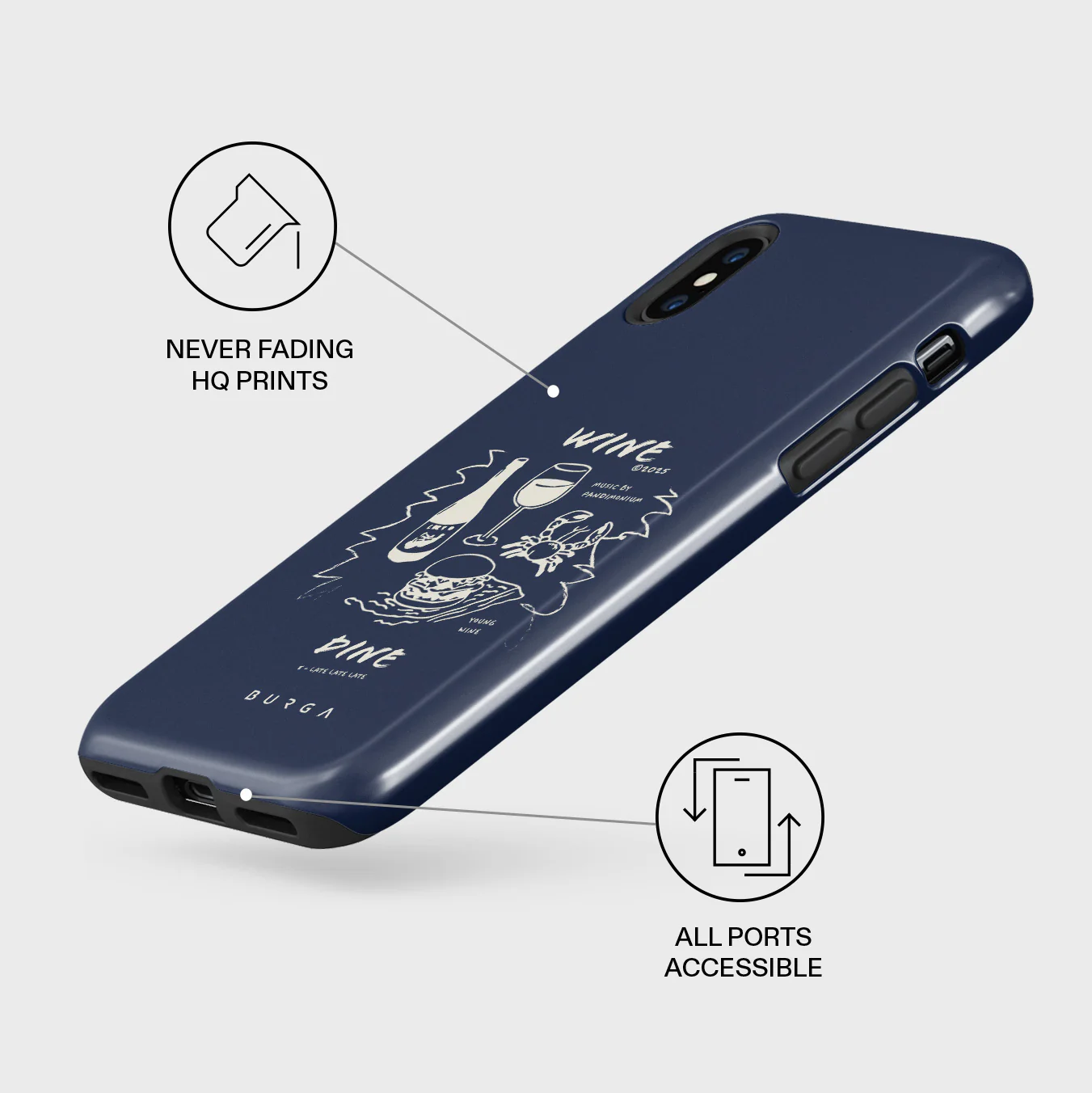 Wine & Dine - iPhone XS Max Case - Image 7