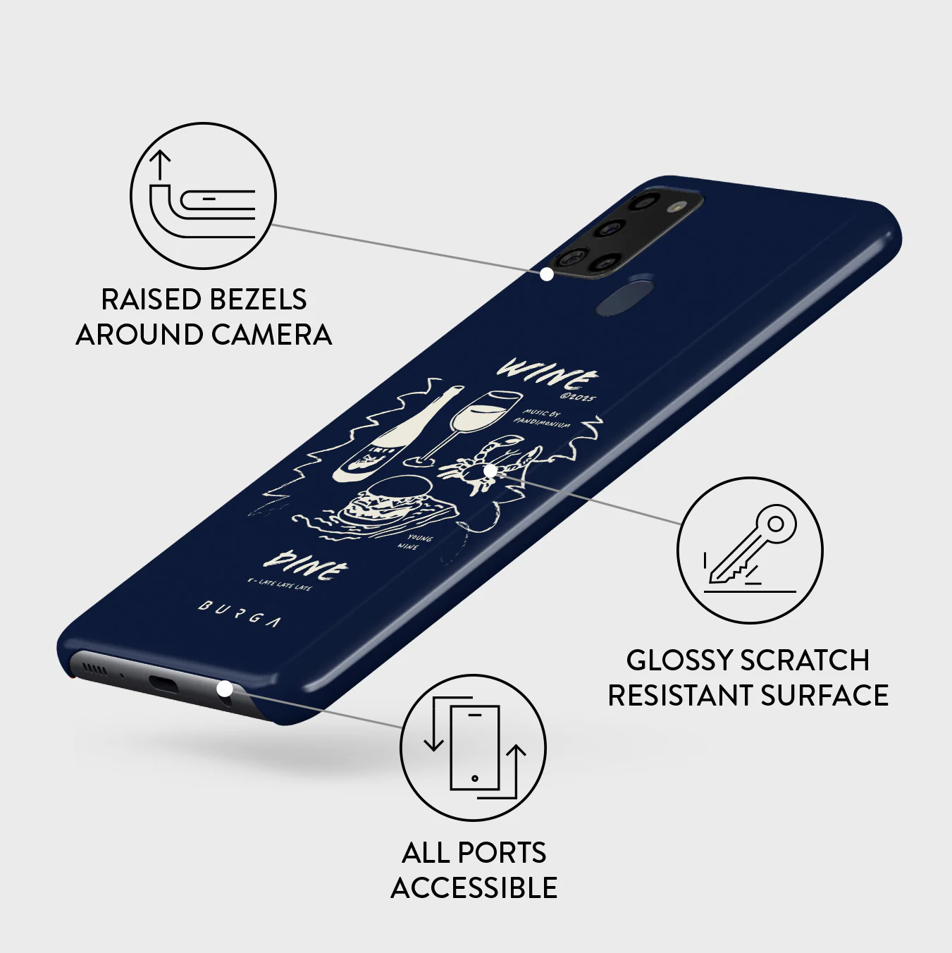 Wine & Dine - Samsung Galaxy A21s 4G Case - Image 3