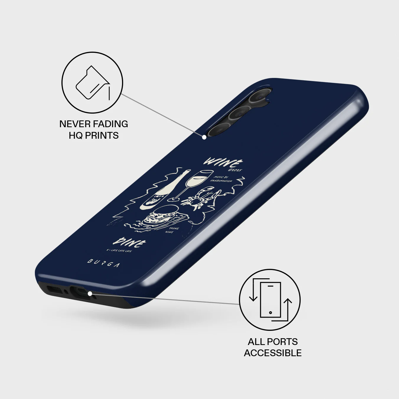 Wine & Dine - Samsung Galaxy A34 Case - Image 3
