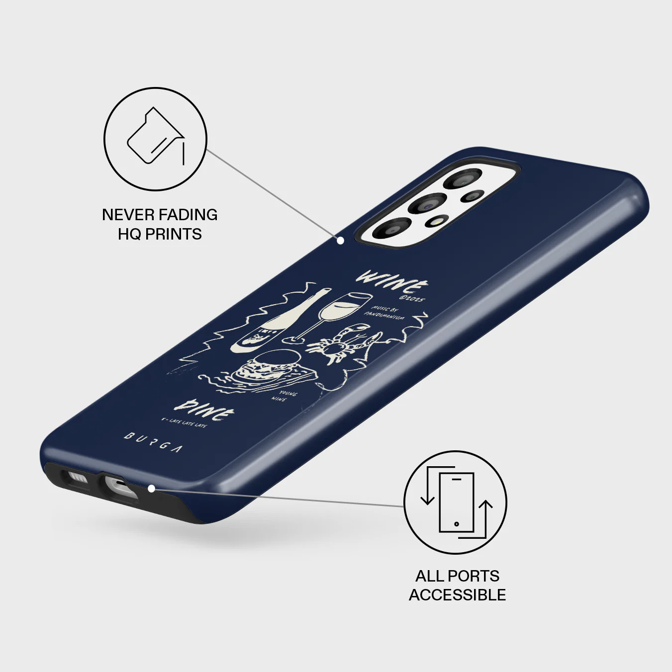 Wine & Dine - Samsung Galaxy A53 Case - Image 3