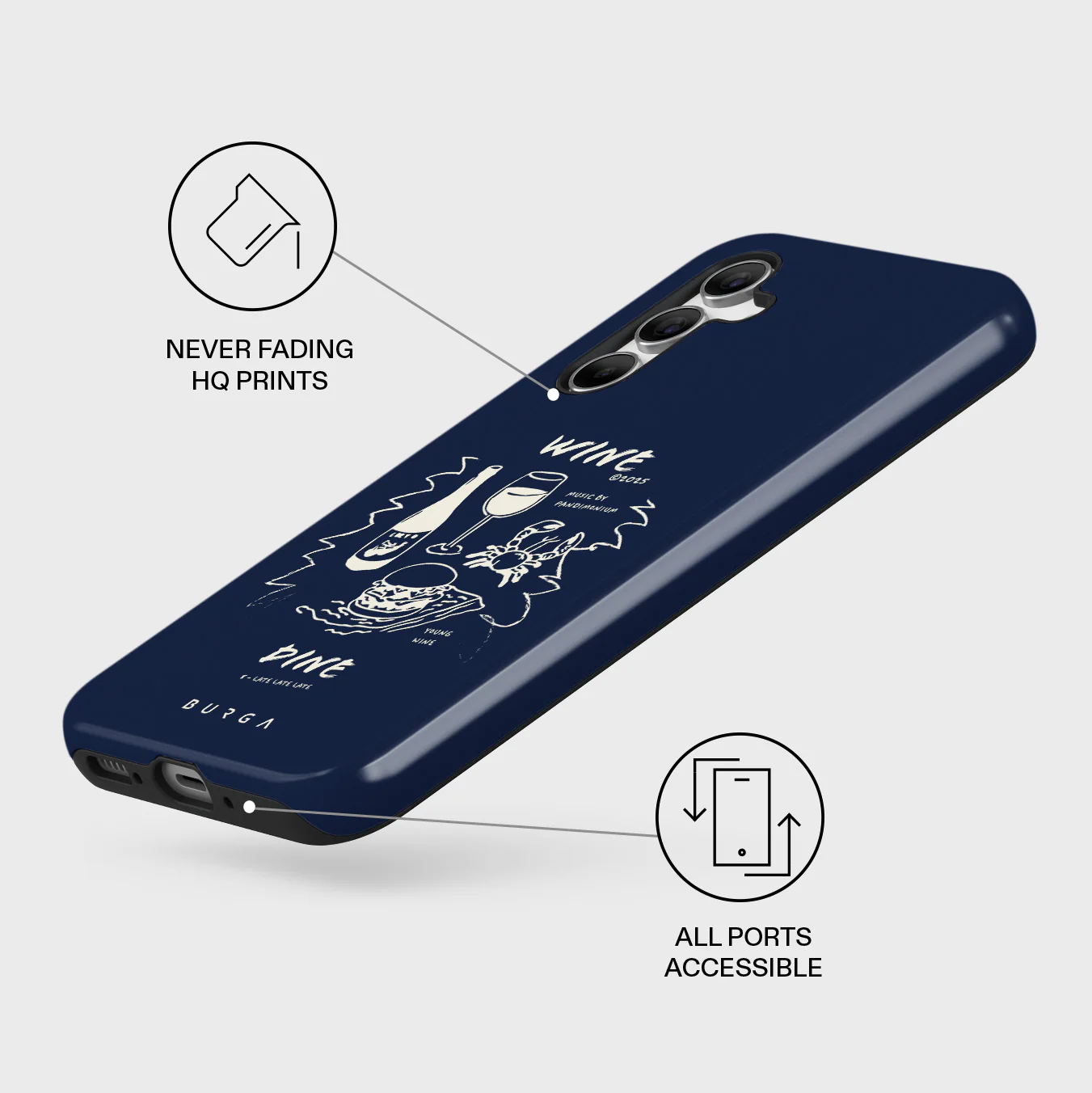 Wine & Dine - Samsung Galaxy A55 Case - Image 3
