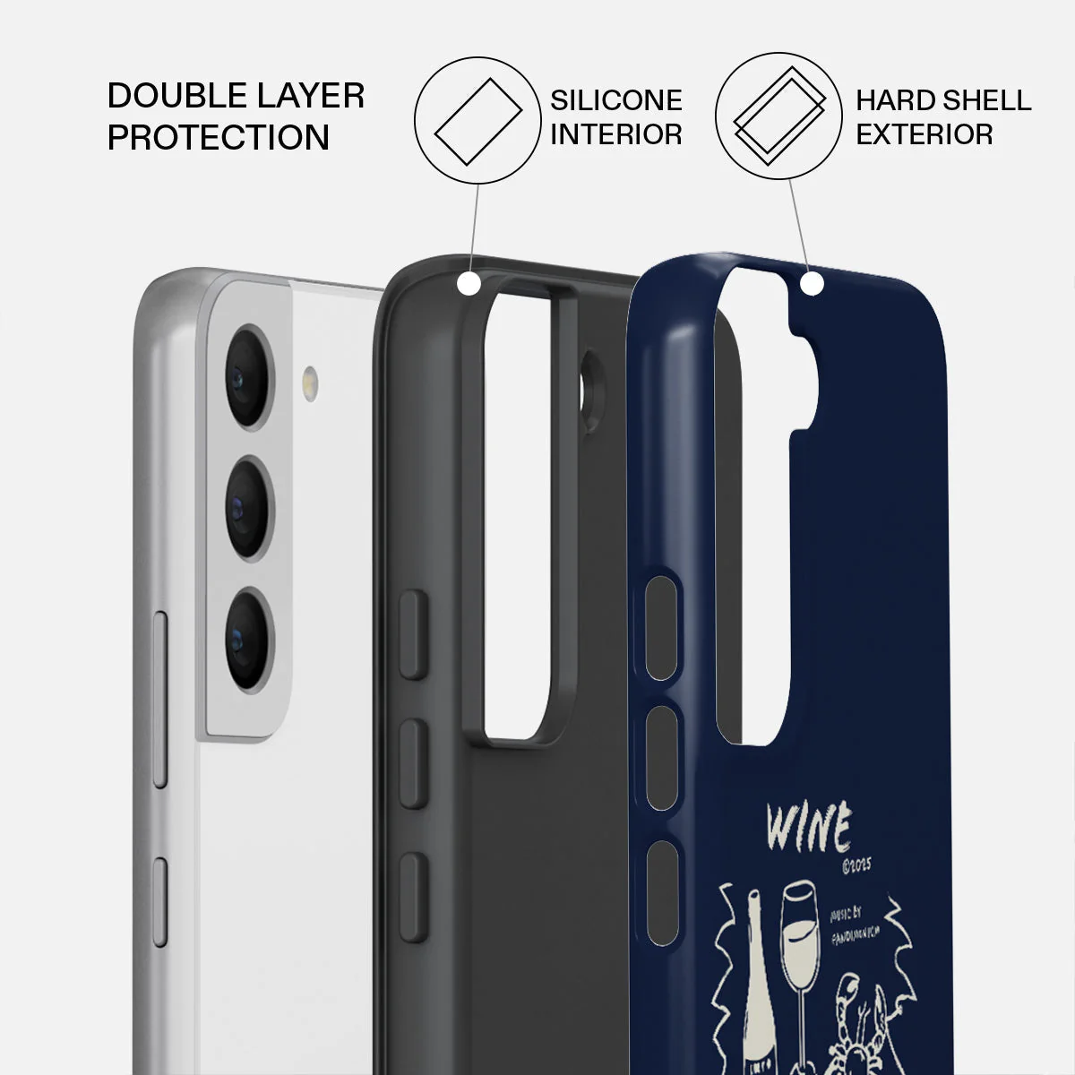 Wine & Dine - Samsung Galaxy S22 Plus Case - Image 2