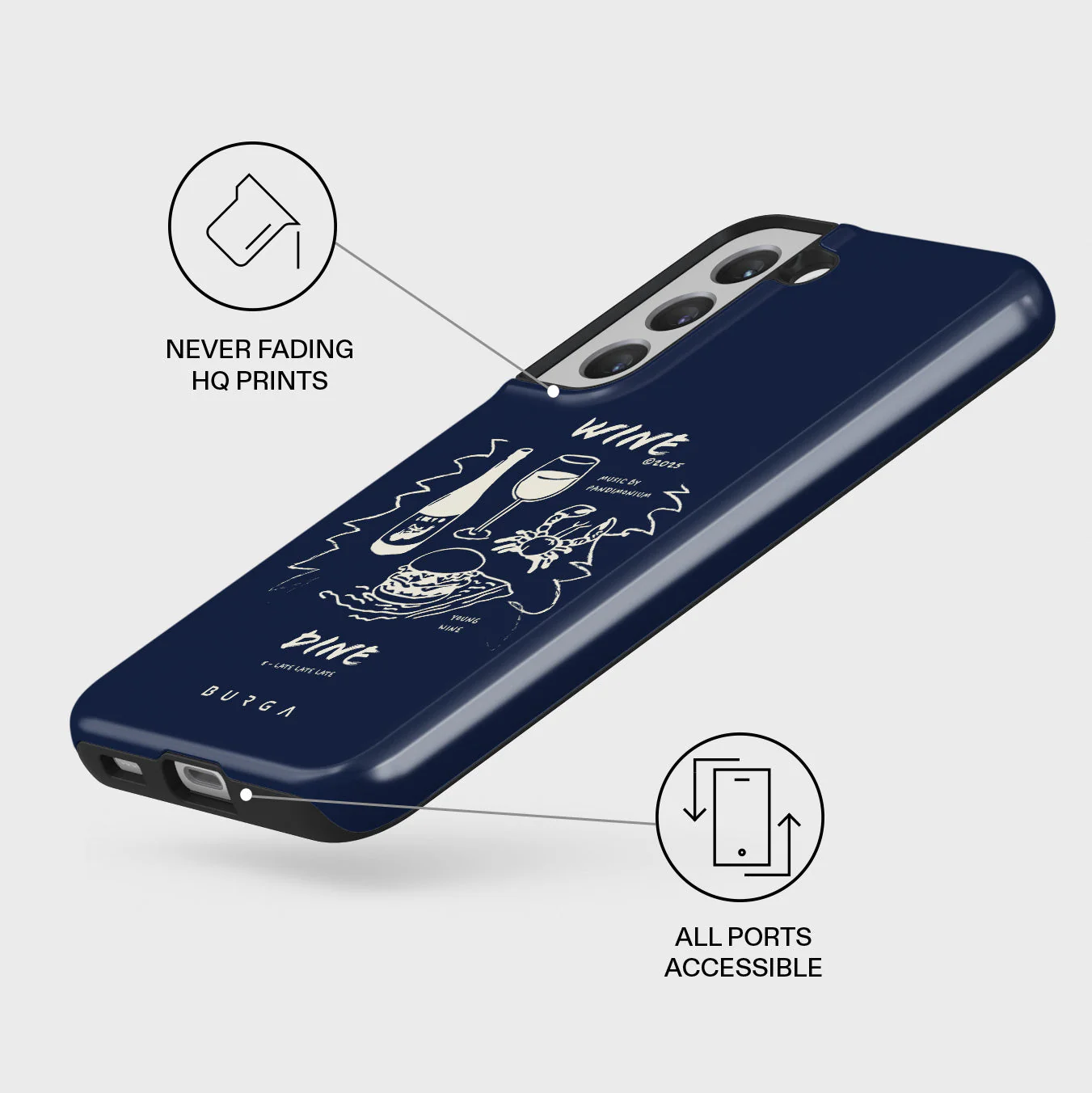 Wine & Dine - Samsung Galaxy S22 Plus Case - Image 3
