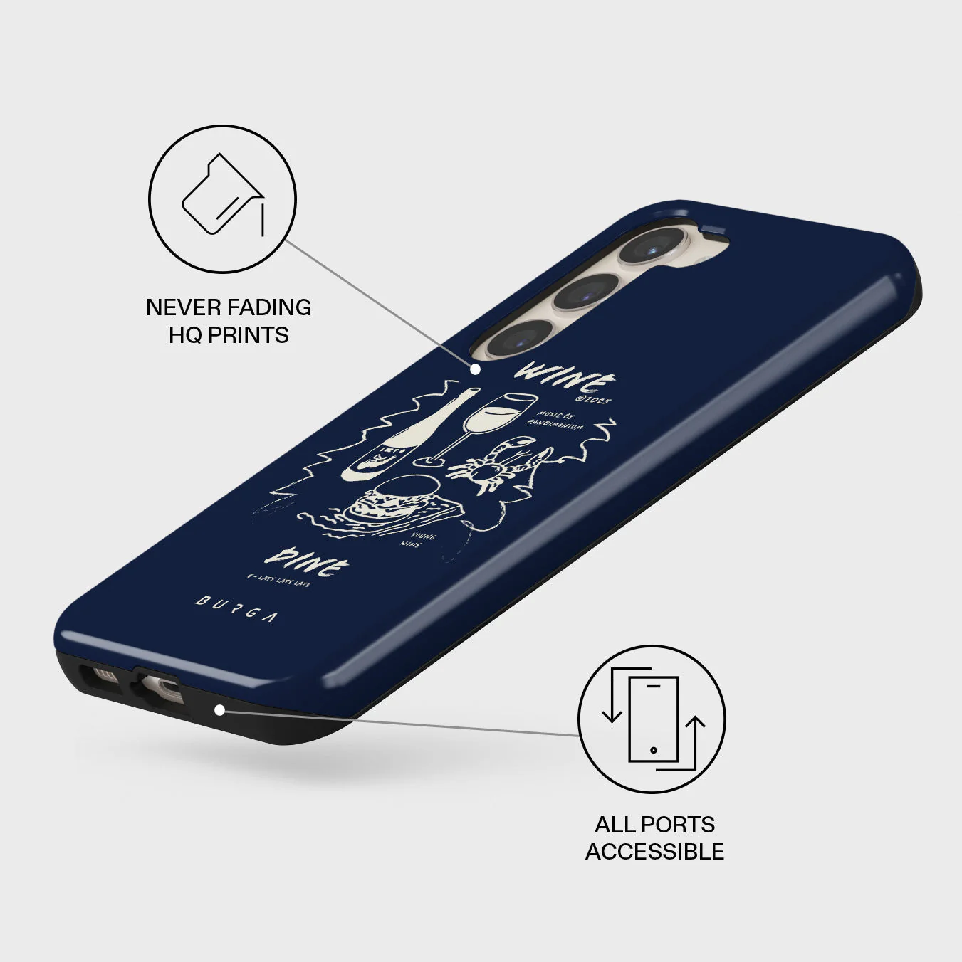 Wine & Dine - Samsung Galaxy S23 Case - Image 3