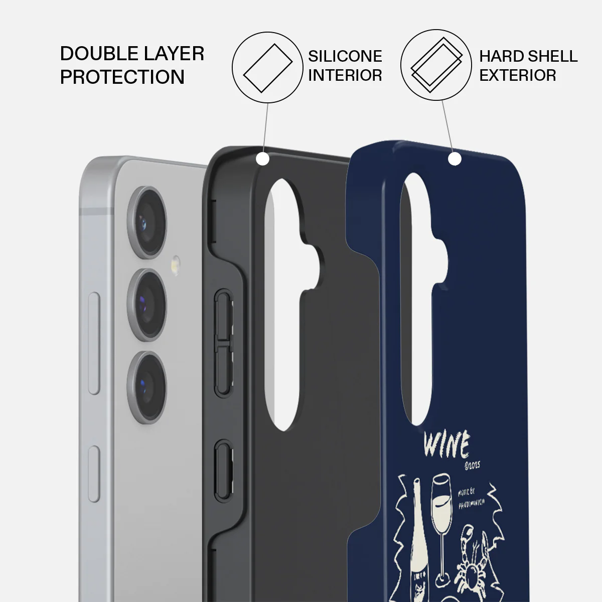 Wine & Dine - Samsung Galaxy S24 FE Case - Image 2