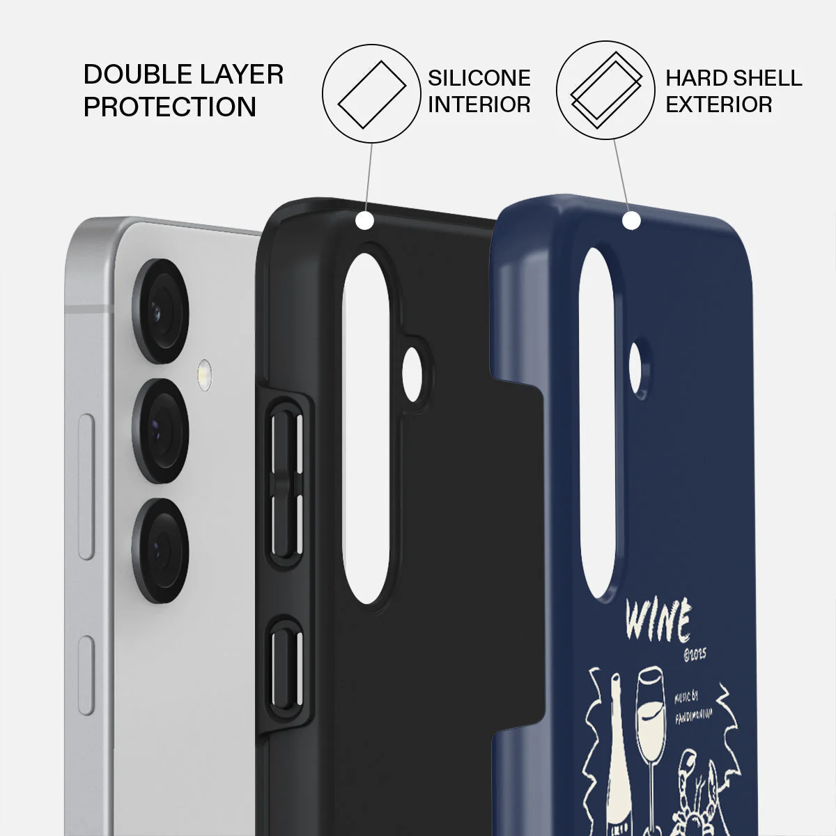 Wine & Dine - Samsung Galaxy S25 Case - Image 2