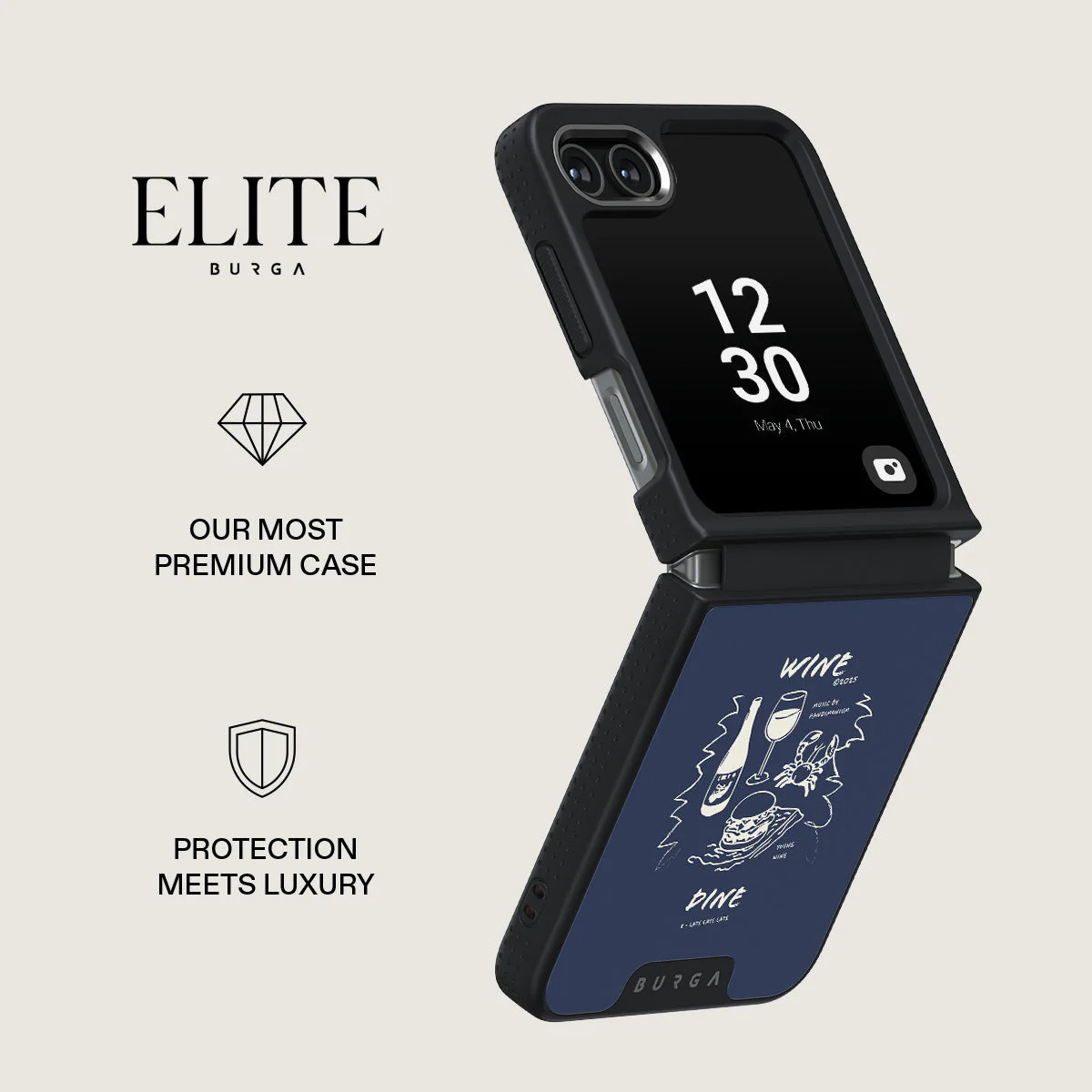 Wine & Dine - Samsung Galaxy Z Flip 5 Case - Image 16