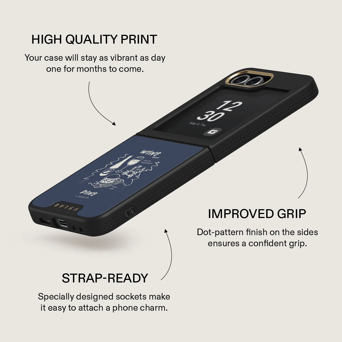 Wine & Dine - Samsung Galaxy Z Flip 6 Case - Image 10