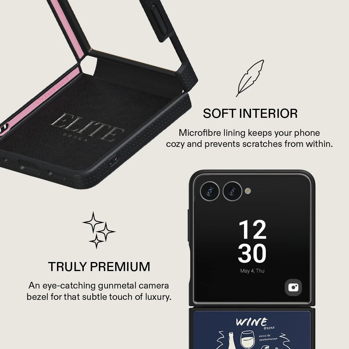 Wine & Dine - Samsung Galaxy Z Flip 7 Case - Image 17