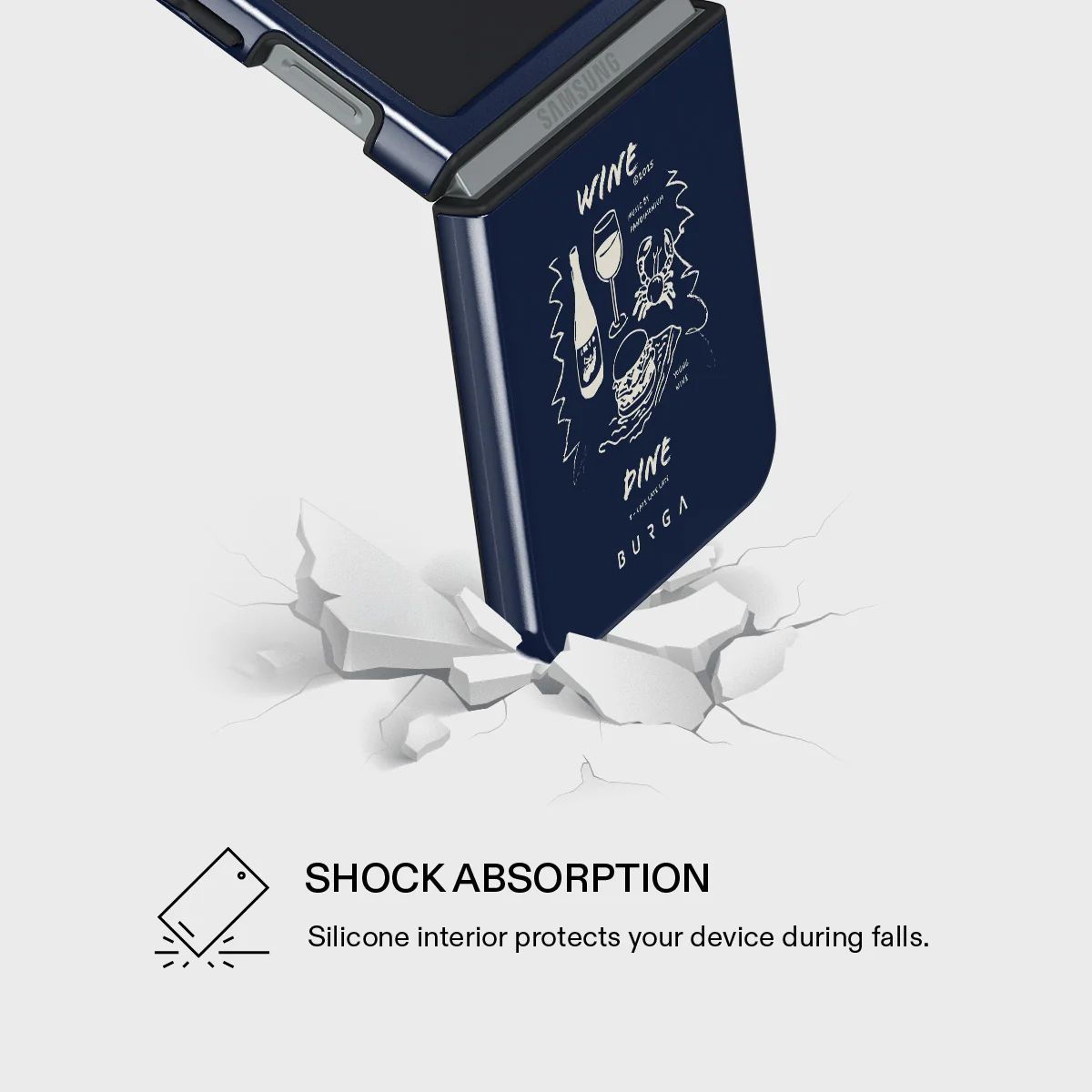 Wine & Dine - Samsung Galaxy Z Flip 7 FE Case - Image 4
