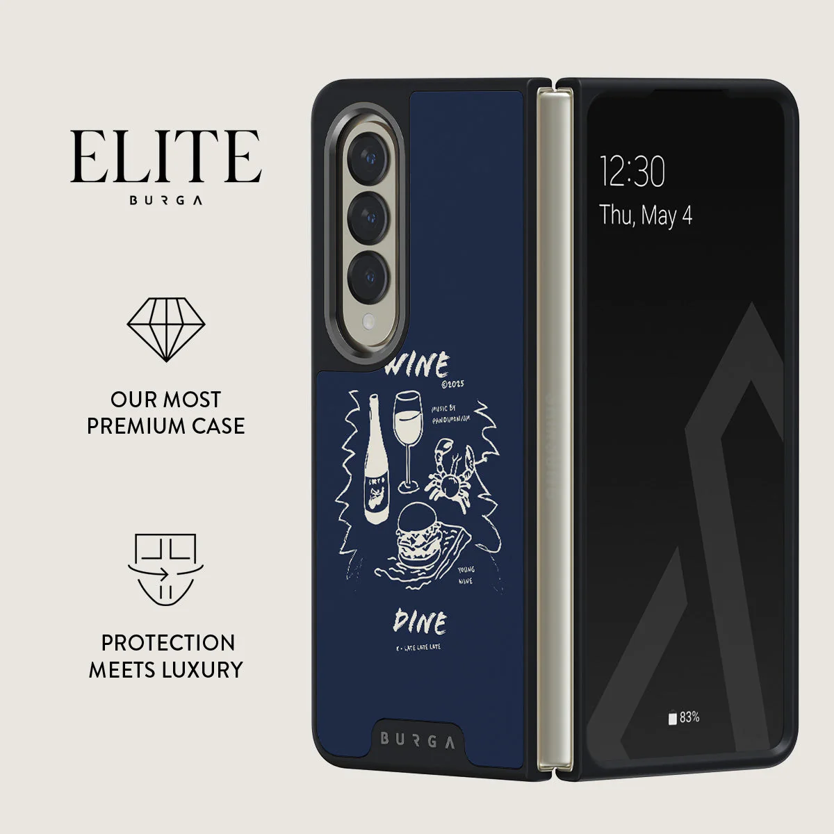 Wine & Dine - Samsung Galaxy Z Fold 4 Case - Image 14