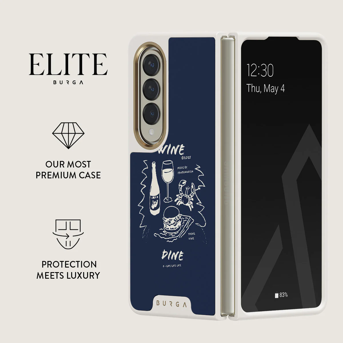 Wine & Dine - Samsung Galaxy Z Fold 4 Case - Image 21