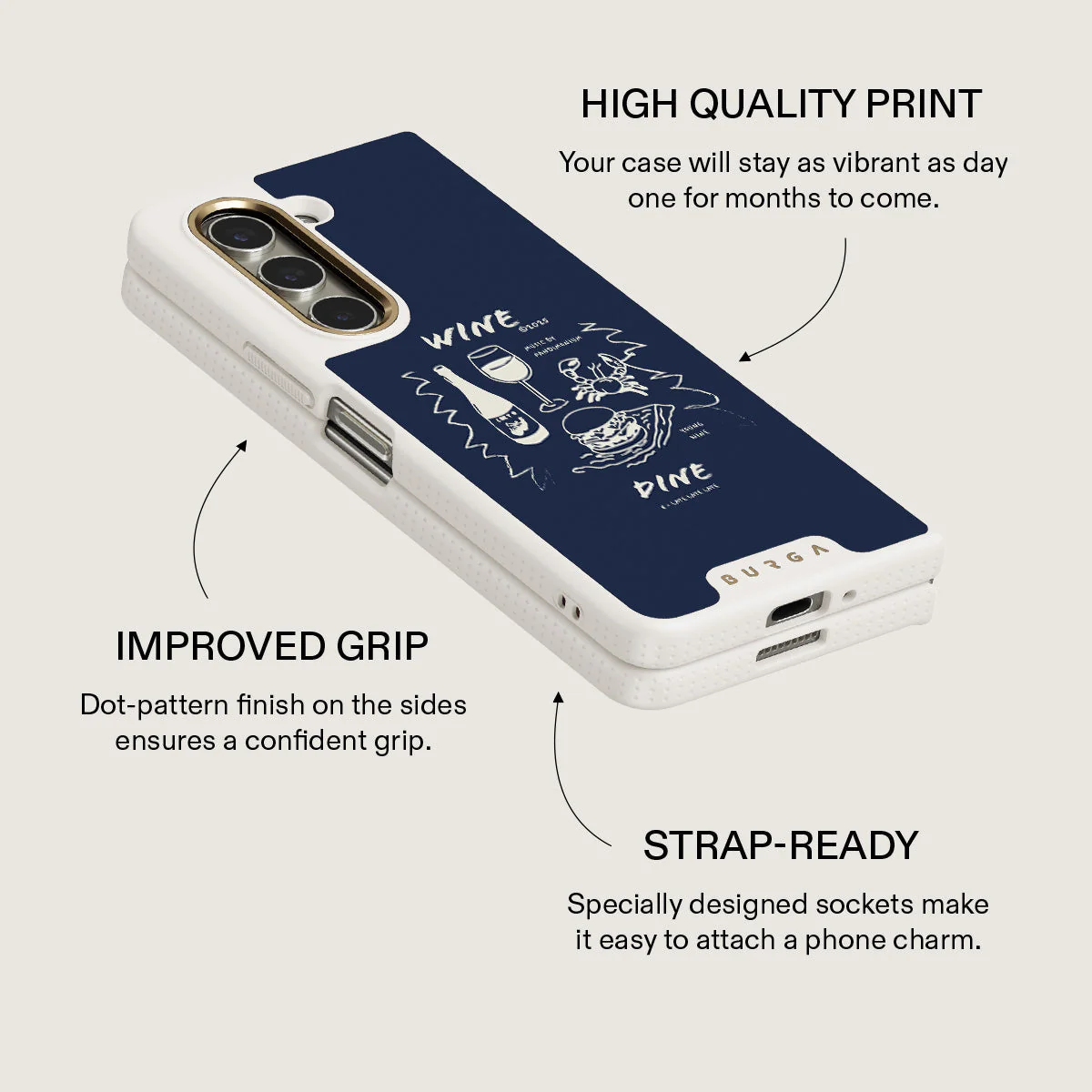 Wine & Dine - Samsung Galaxy Z Fold 5 Case - Image 19
