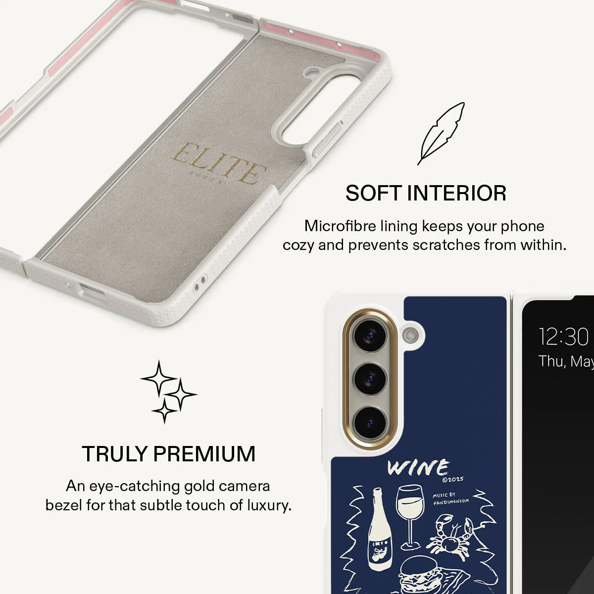 Wine & Dine - Samsung Galaxy Z Fold 5 Case - Image 20