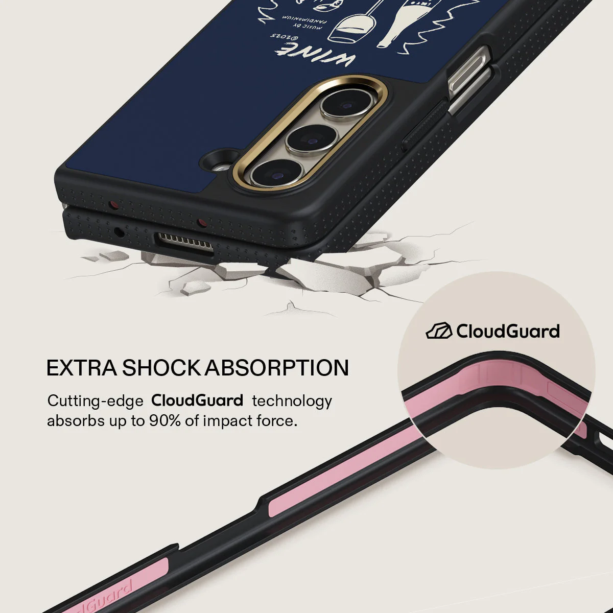 Wine & Dine - Samsung Galaxy Z Fold 5 Case - Image 3