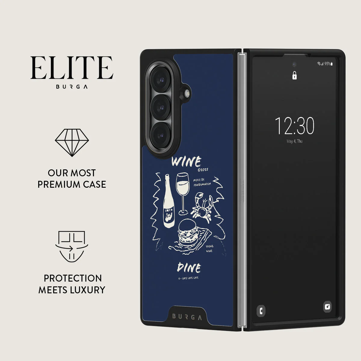 Wine & Dine - Samsung Galaxy Z Fold 7 Case - Image 9