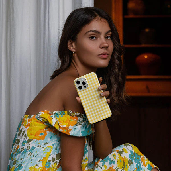 Tuscan Sun - Yellow Plaid Samsung Galaxy A37 5G Case - Image 6