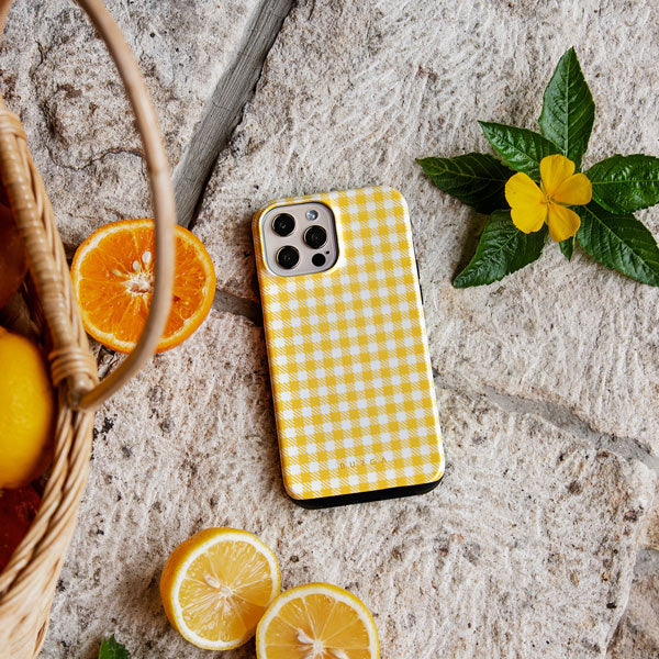 Tuscan Sun - Yellow Plaid Samsung Galaxy S25 FE Case - Image 7