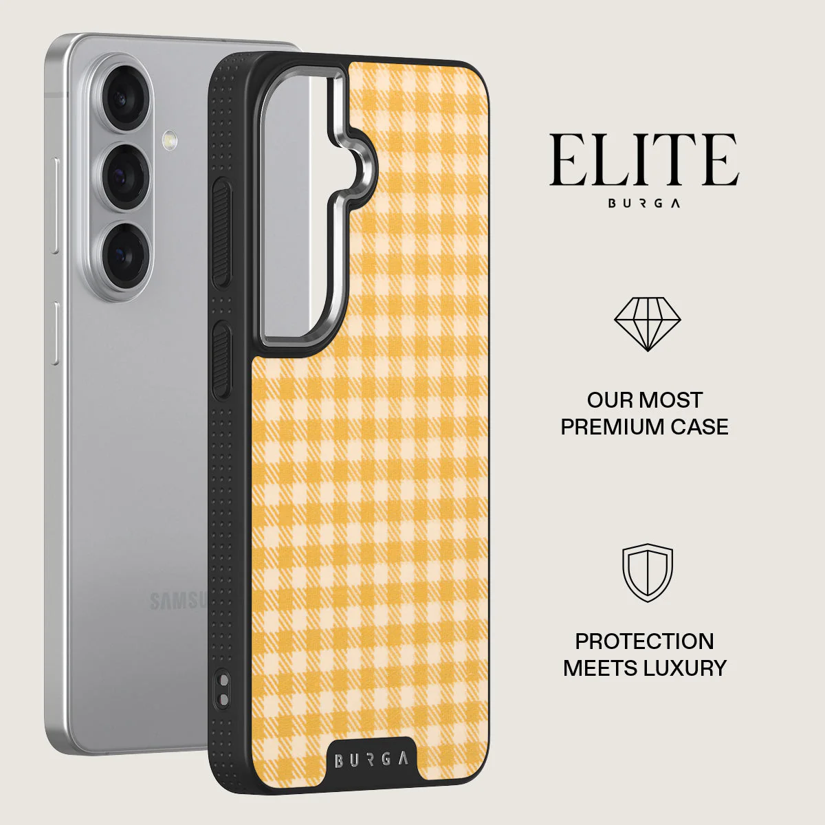 Tuscan Sun - Yellow Plaid Samsung Galaxy S26 Case - Image 20