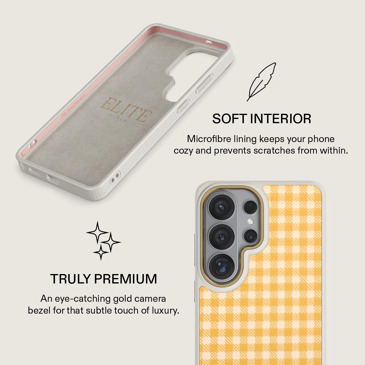Tuscan Sun - Yellow Plaid Samsung Galaxy S26 Ultra Case - Image 31