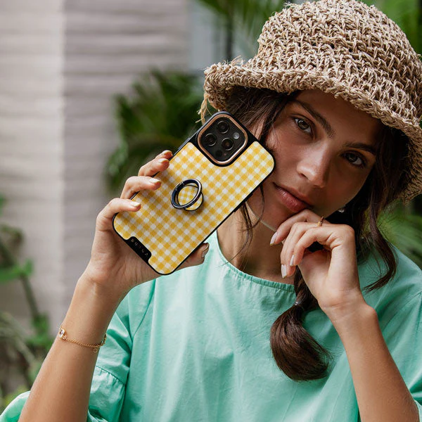 Tuscan Sun - Yellow Plaid Samsung Galaxy S26 Ultra Case - Image 48