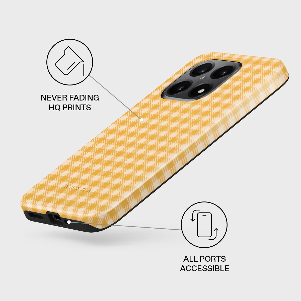 Tuscan Sun - Yellow Plaid Xiaomi 15T Case - Image 3