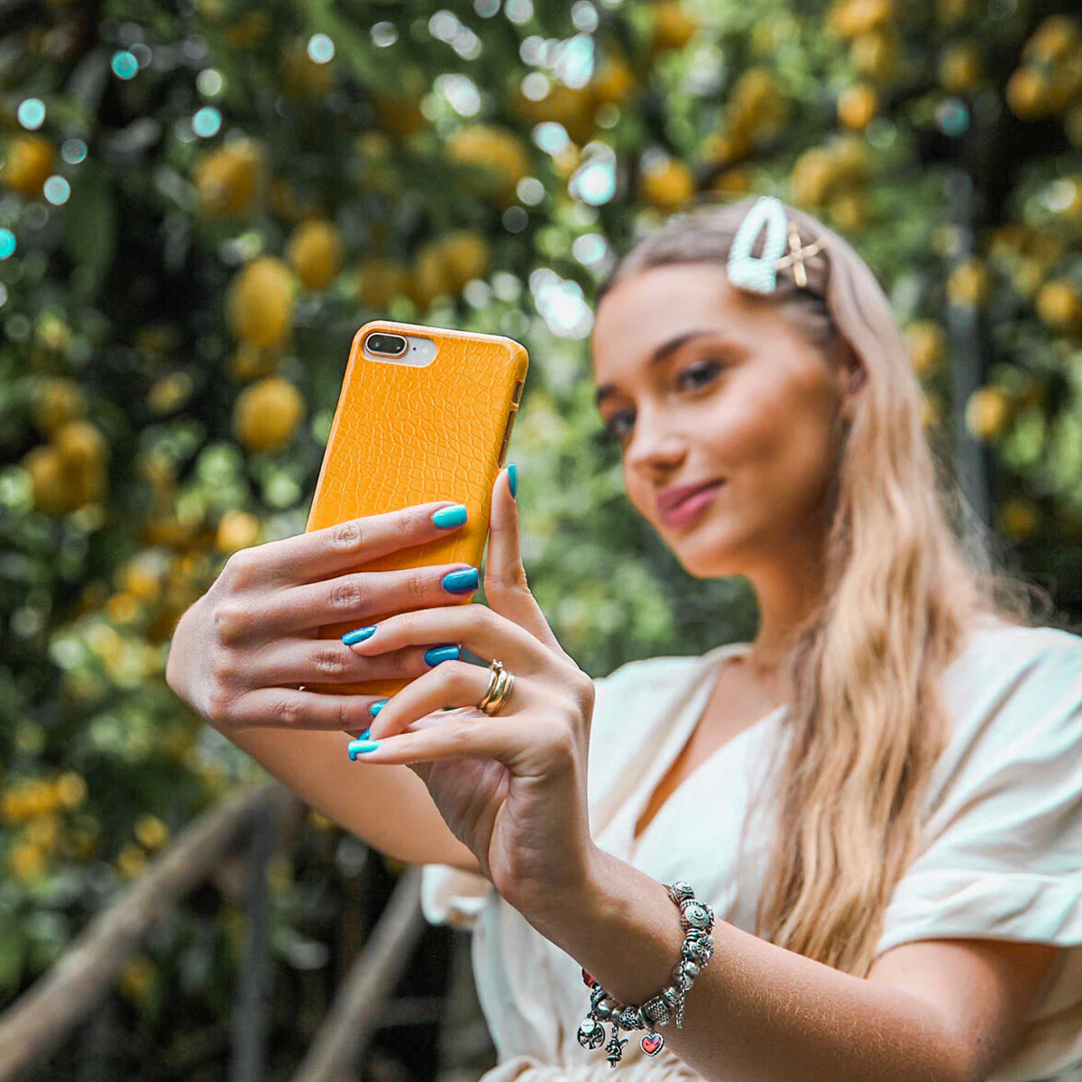 Canary Yellow - Snake Skin Samsung Galaxy S25 FE Case - Image 5