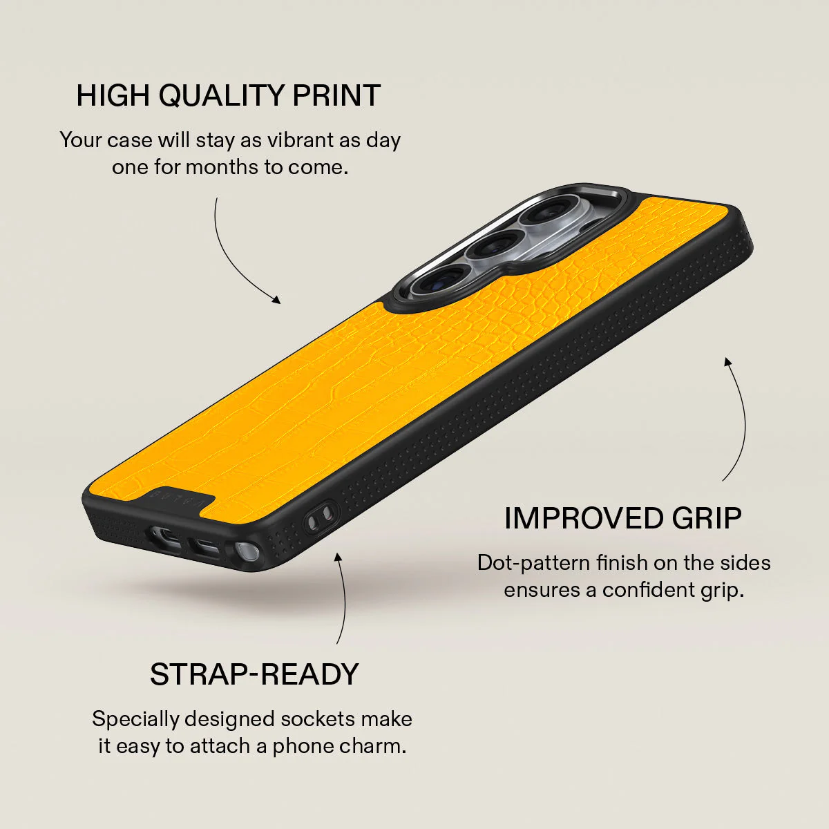 Canary Yellow - Snake Skin Samsung Galaxy S26 Ultra Case - Image 16